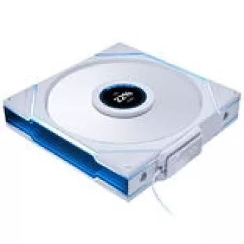 Ventilador de caja Lian Li UNI FAN TL LCD Wireless ARGB PWM 140 mm Blanco, modelo 14RTLLCD1W1W