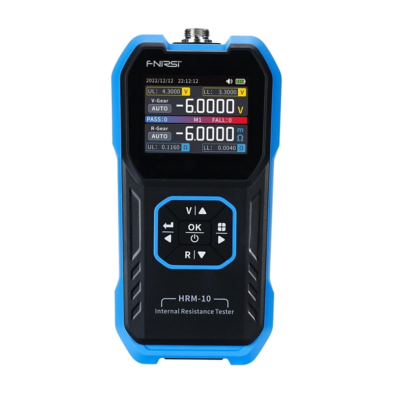 Medidor de resistencia interna para baterías FNIRSI HRM-10