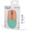 Cian Technology GmbH INCA ratón IWM-511RT Bluetooth+inalámbrico RGB color base naranja