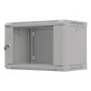 Armario de montaje en rack LANBERG WF03-5306-10S 19 pulgadas 6U gris con puerta de cristal