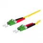 METZ CONNECT cable de parcheo OpDAT LC-D APC/LC-D APC OS2 3,0 m – cable