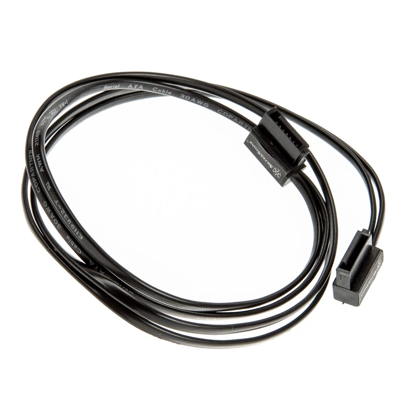 Cable SATA SilverStone SST-CP11B Super Low Profile - 50 cm, negro