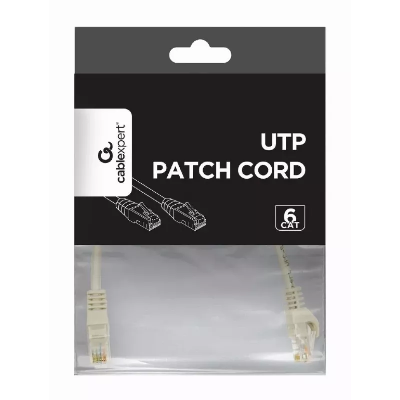 Cable de red Cat.6 cobre UTP 5m gris