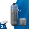 Botella filtrante de agua BRITA Active 600 ml azul pastel con filtros