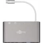 Adaptador multipuerto USB-C™ Goobay - Todo en 1 - Aluminio - Plata (62113)