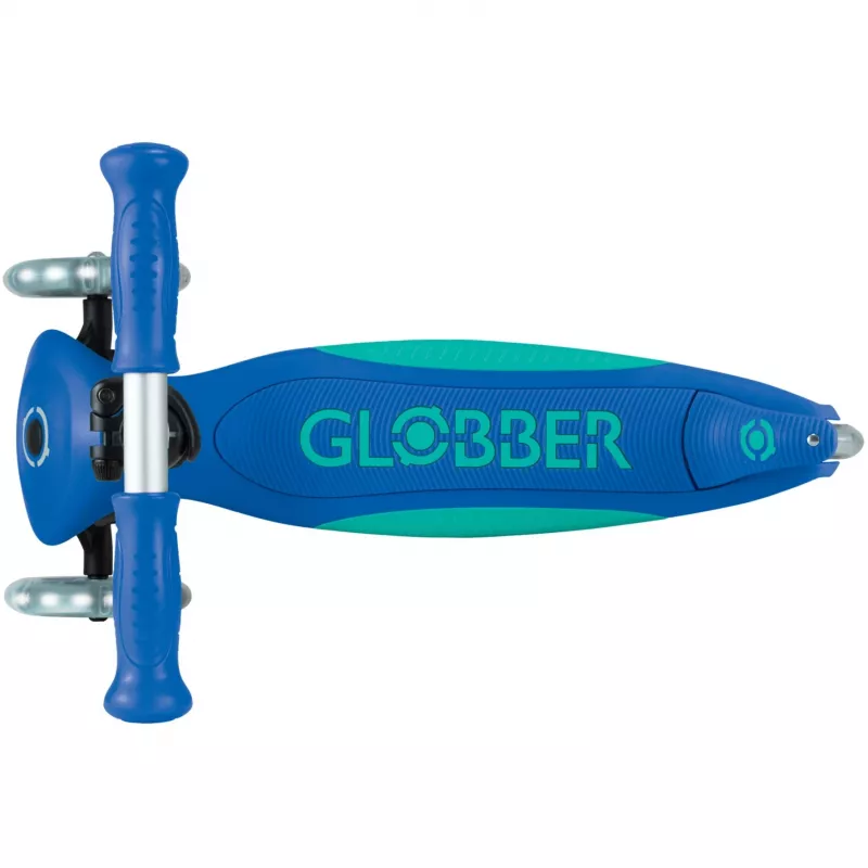 Primo Foldable Plus Lights, patinete azul oscuro/turquesa