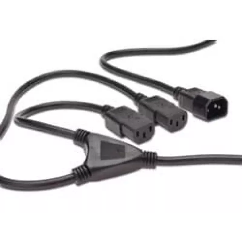 Digitus ASSMANN - Regleta de alimentación (250 V CA) - IEC 320 EN 60320 C14 - IEC 320 EN 60320 C13 - 1.7 m - moldeado - Negro (AK-440400-017-S)