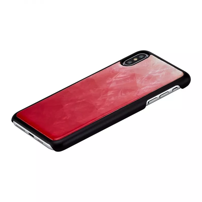 Funda para smartphone iKins para iPhone XS Max – lago rosa con detalles negros
