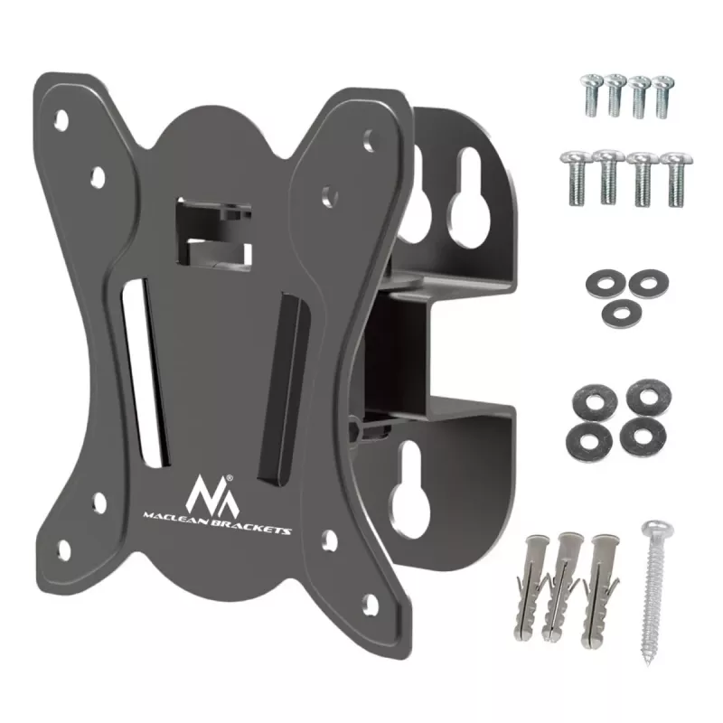 Soporte de pared para TV MACLEAN MC-415 para pantallas de 13–32 pulgadas, VESA 100×100, capacidad de carga 30 kg