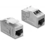 Delock 91122 Acoplador de módulo Keystone RJ45 hembra a RJ45 hembra, Cat.6A, blindado