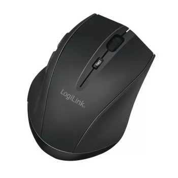 Ratón inalámbrico Logilink BT5.0, ergonómico, negro