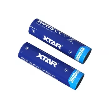 Batería de iones de litio recargable XTAR BAT0669 18650 3,6 V 3600 mAh, Ø 18,5×68,8 mm