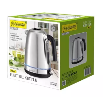 Hervidor de agua Maestro MR-050 con iluminación, plateado 1,7 L