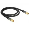 Cable coaxial RG-6/U DeLOCK 88922 1 m IEC negro