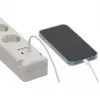 Brennenstuhl Bremounta regleta, 5 tomas + 2x USB-C, 3 m, blanca
