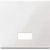 Interruptor de luz Merten 432819 — termoplástico blanco, control por pulsador, pack individual