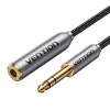 Cable de audio 6,35 mm jack conector macho a conector hembra Vention 1 m