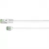 Cable de red Goobay CAT 8.1 U/FTP ultraflexible plano Blanco - conector extraplano 99,9% (74360)