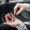 Linterna Ledlenser P3R negra — linterna LED compacta recargable para llavero