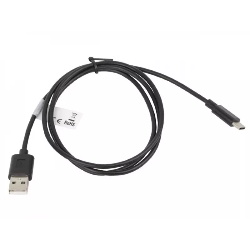 Cable Lanberg CA-USBO-10CC-0010-BK (conector macho USB 2.0 - USB 2.0, USB, conector macho Type-C, 1m, negro) (CA-USBO-10CC-0010-BK)
