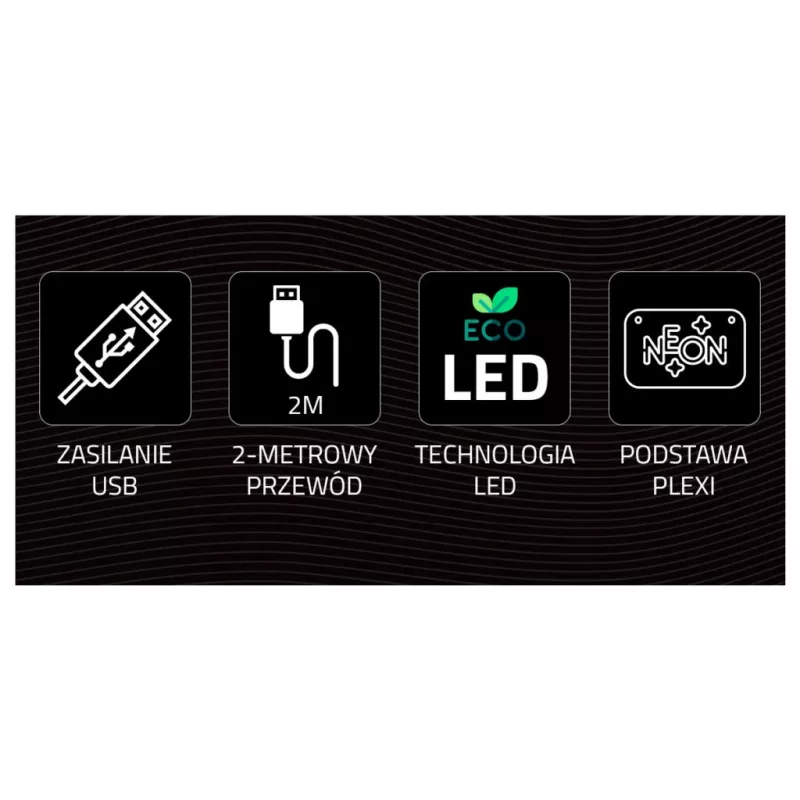 Luz de neón LED MANTA SNL91MT estilo RAKETA – panel de neón LED decorativo, modelo SNL91MT