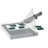 Cortapapeles Leitz Precision Home Office A4, 10 hojas, sujeción manual, acero inoxidable, A4, 80 g/m², antracita