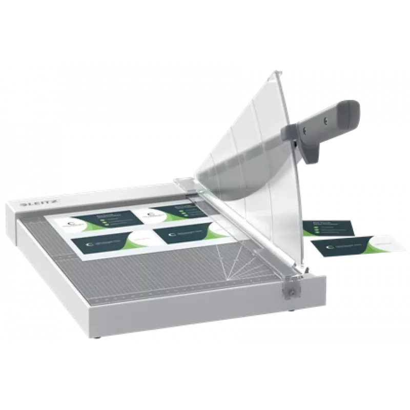 Cortapapeles Leitz Precision Home Office A4, 10 hojas, sujeción manual, acero inoxidable, A4, 80 g/m², antracita