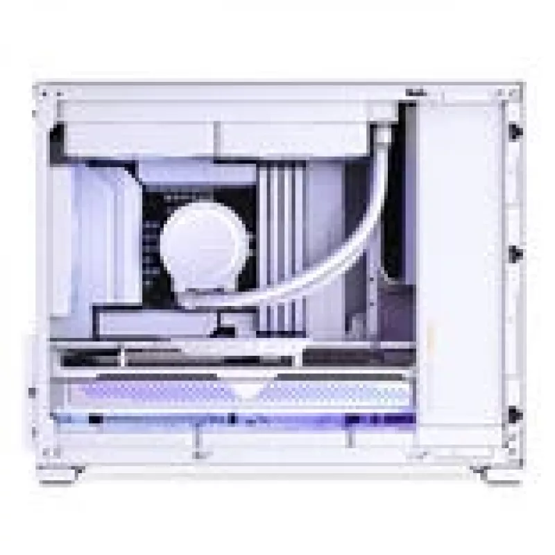 Caja de PC Jonsbo D32 STD + refrigeración líquida completa TRYX PANORAMA SE, ARGB - 240 mm, blanco