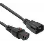 Cable de alimentación ACT C13 IEC Lock C14 negro 3 m PC1022 230V 10A