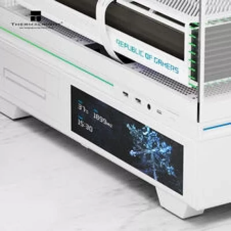 Thermalright TL-M10 Vision caja de PC, caja mini, mATX, RGB, cristal templado – blanco