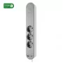 Regleta de alimentación Hombli HBPO-0108 — 3 tomas de CA Type E, 230V 16A, interior, blanco/gris