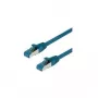 VALUE - Cable de parcheo - RJ-45 (M) a RJ-45 (M) - 1,5 m - SFTP, PiMF - CAT 6a - Libre de halógenos, moldeado, protección de lengüeta, hilo - azul (21.99.1994)