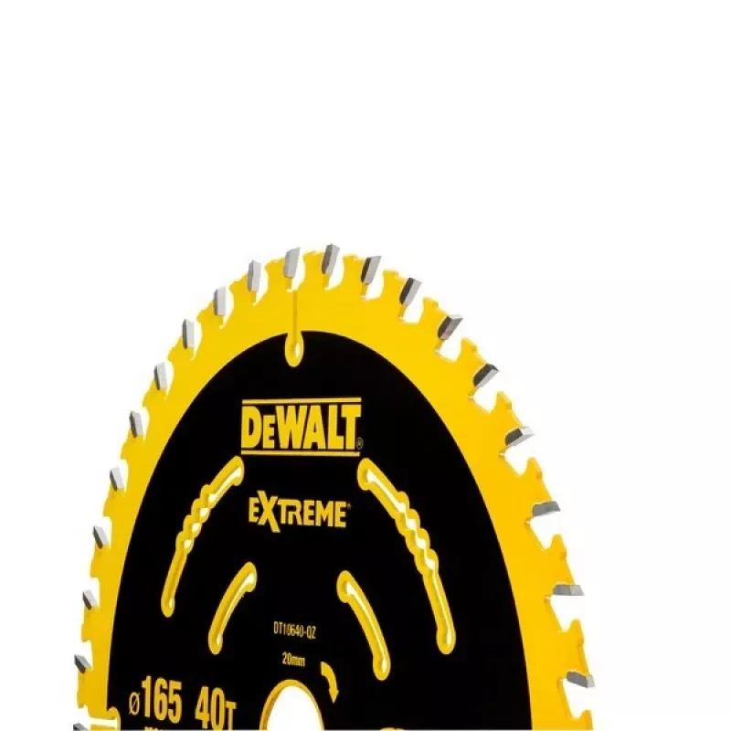 DeWALT DT10640-QZ Extreme hoja de sierra circular, 165 mm, 40 dientes, orificio de 20 mm, para madera