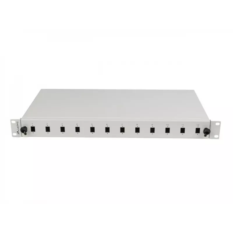 Patch panel Lanberg FOP1-12SS-LDS gris ABS acero 19 pulgadas