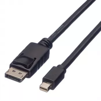 Cable DisplayPort Roline, DP ST - Mini DP ST, negro, 1,5 m (11.04.5638)