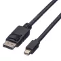 Cable DisplayPort Roline, DP ST - Mini DP ST, negro, 1,5 m (11.04.5638)