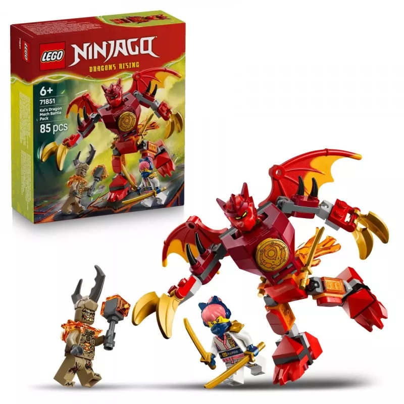 LEGO NINJAGO 71851 Battle Pack: Mech dragón de Kai