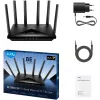Router de sobremesa Cudy WR11000 — Tri-Band 2,4/5/6 GHz, Wi-Fi 7, 4× 2,5 Gigabit LAN, 5765 Mbit/s por banda de 6 GHz, 512 MB RAM