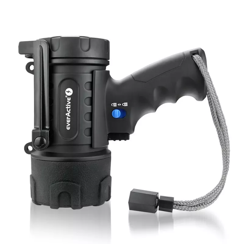 everActive SL-500R Hammer Foco LED recargable, 500 lm, IP67, USB-C, Negro