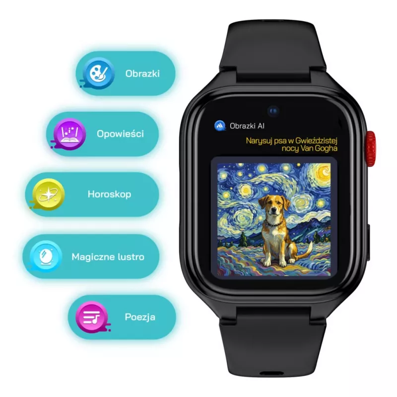 Smartwatch Stelio ST-SWJ102-BK Junior Pro AI 4G negro – wearable infantil con conectividad 4G