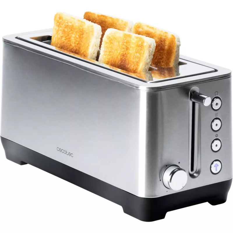 Cecotec 3086 4 rebanadas de pan de molde o 2 rebanadas grandes de pan de campo