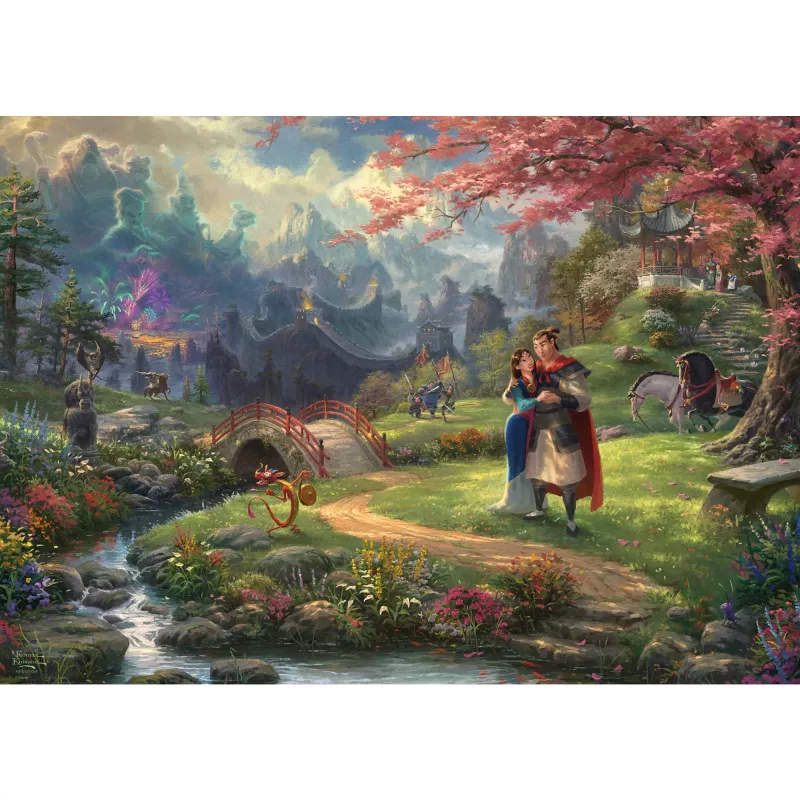 Thomas Kinkade Studios: Disney - Mulan, puzle 1000 piezas