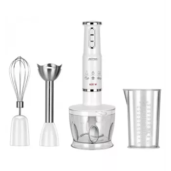 Batidora de mano MPM MBL 43 blanca 600W con accesorios