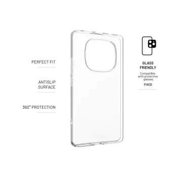 Funda trasera FIXED para Xiaomi Redmi Note 14 Pro 4G, funda protectora de TPU transparente