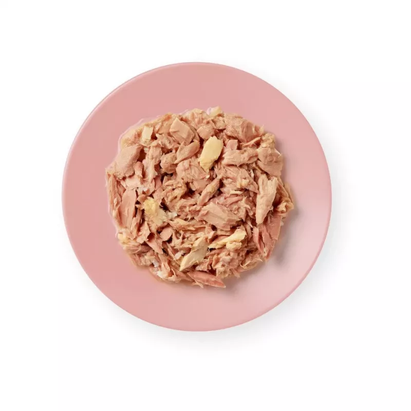 Comida húmeda para gatos Applaws filete de atún con salmón en caldo — bolsa 156 g, 15 % proteína, 80 % humedad