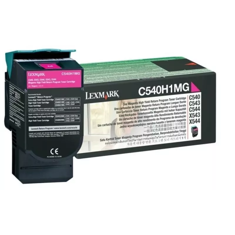 Lexmark C540H1MG - tóner magenta - para C540, C543, C544, C546, X543, X544, X546, X548