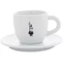 Bialetti Y0TZ099 taza de cappuccino con platillo, 240 ml, blanca