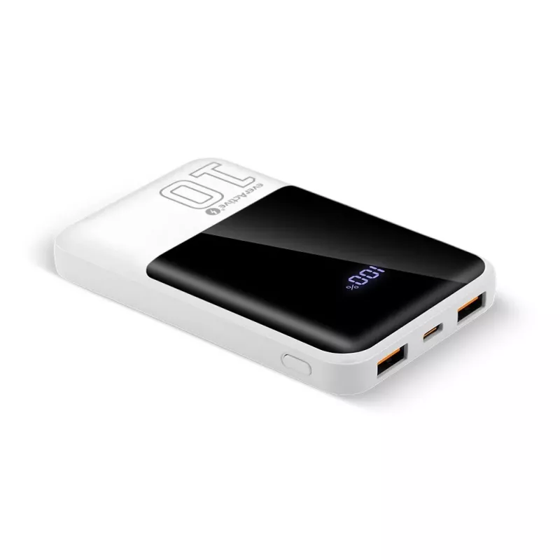 Batería externa everActive EB-10Q 10.000 mAh, 2× salidas USB, 22,5W QC4.0