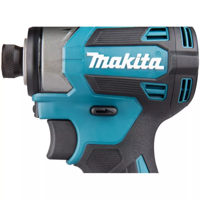 Makita DTD173RTJ atornillador de impacto a batería, 3600 rpm, con baterías, cargador y maletín, azul/negro