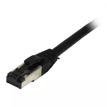 Cable de red RJ45 Synergy 21, CAT8.1 2000 MHz, 0,25 m, negro, S-STP (S/FTP), TPE (Ultra SuperFlex), AWG26, Synergy 21 - Digital/Datos - Red